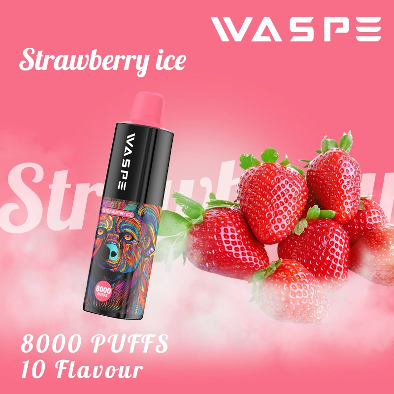 Original Pod Vape Waspe 8000 Puffs E-Cigarette Miou Puff Bar E Liquid Red Bull Ice Disposable Vape