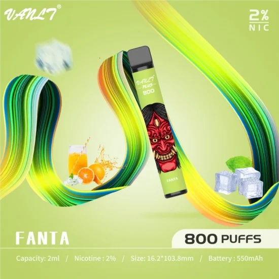 Vanlt Plus 使い捨て Vape ホット販売工場価格直接 2% ニコチン塩使い捨て Vape ペン 800 パフ使い捨て Vape Elektronič Ka Cigareta